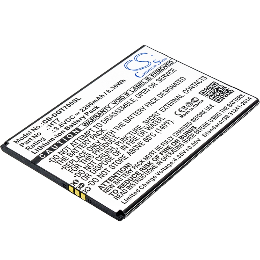 Compatible battery replacement for Doogee HT7