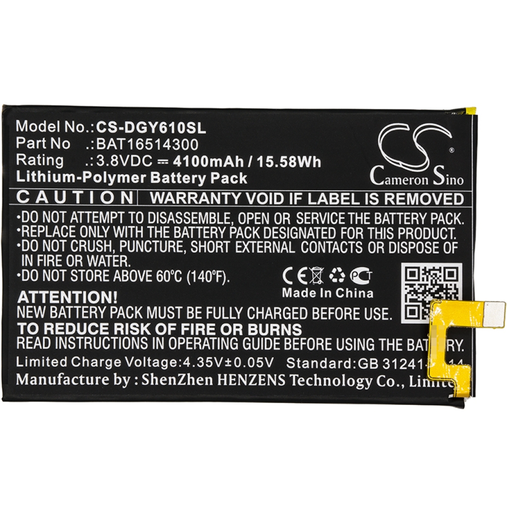 Battery Replaces BAT16514300