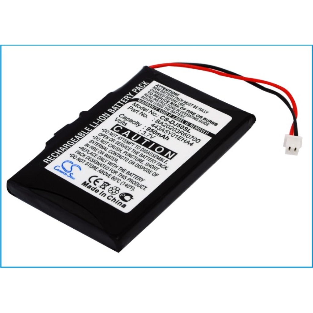 MP3, MP4, MP4, PMP Batterie DELL CS-DJ50SL