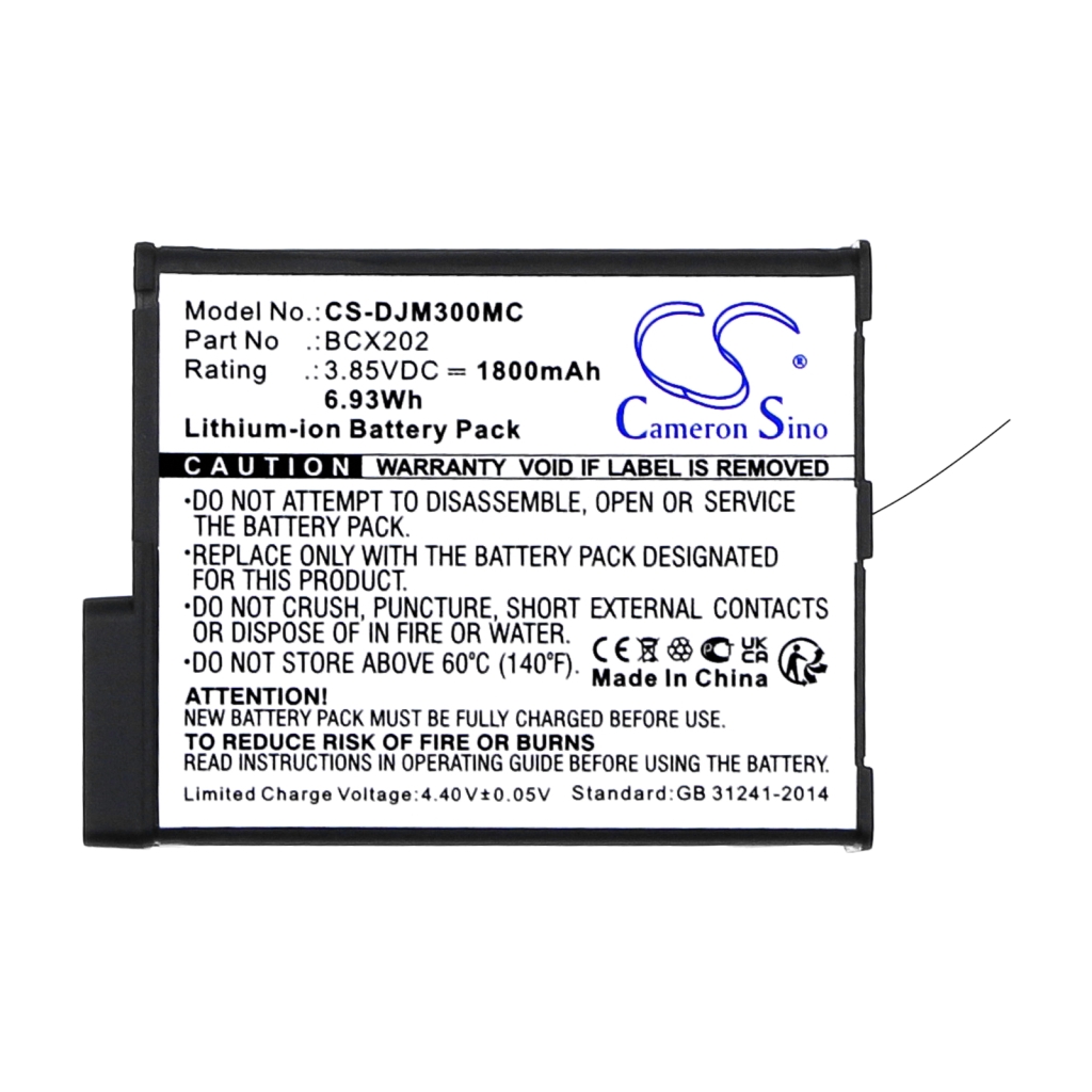 Compatible battery replacement for Dji BCX202