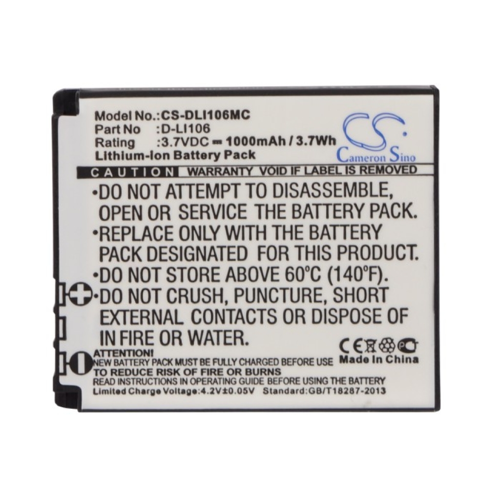 Camera Battery PENTAX Optio X90