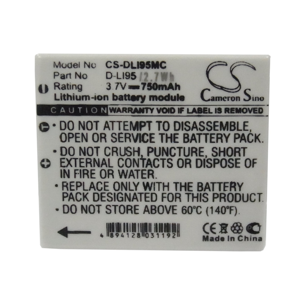 Batteries Remplace D-LI95