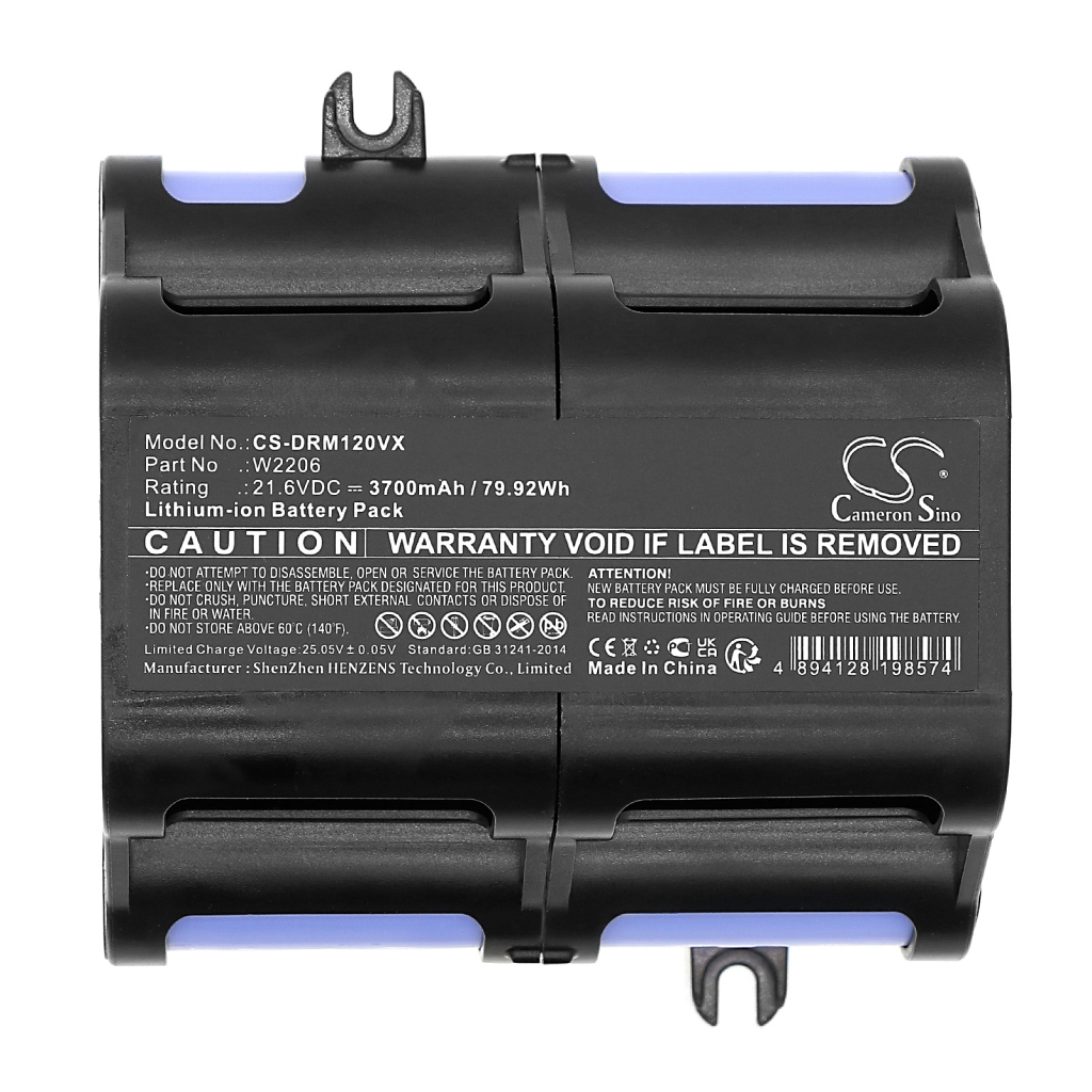 Compatible battery replacement for Dreame W2206