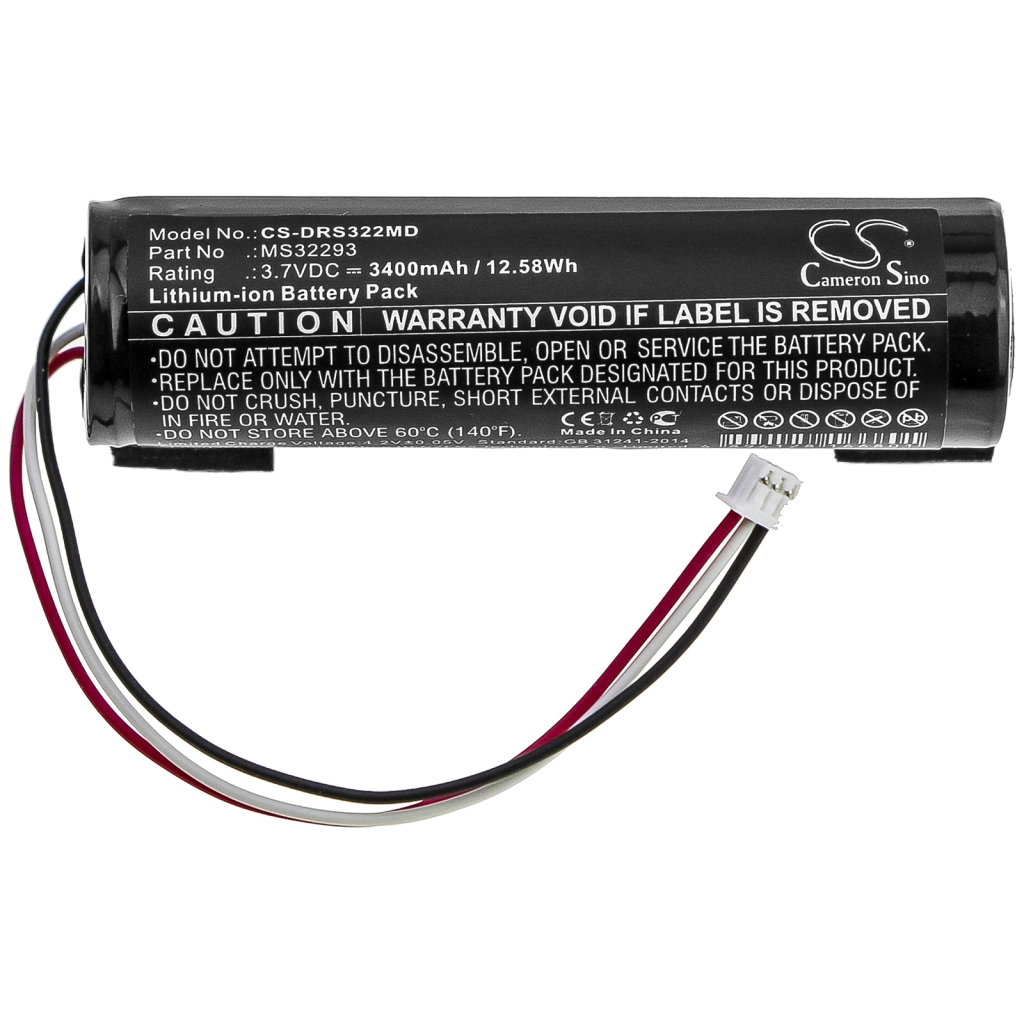 Compatible battery replacement for Drager MS32293