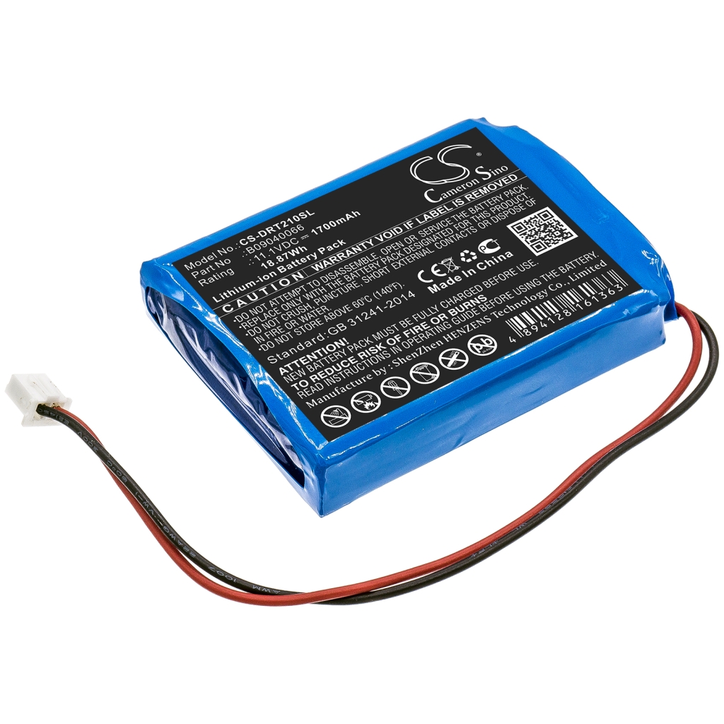 Compatible battery replacement for Deviser B09040066