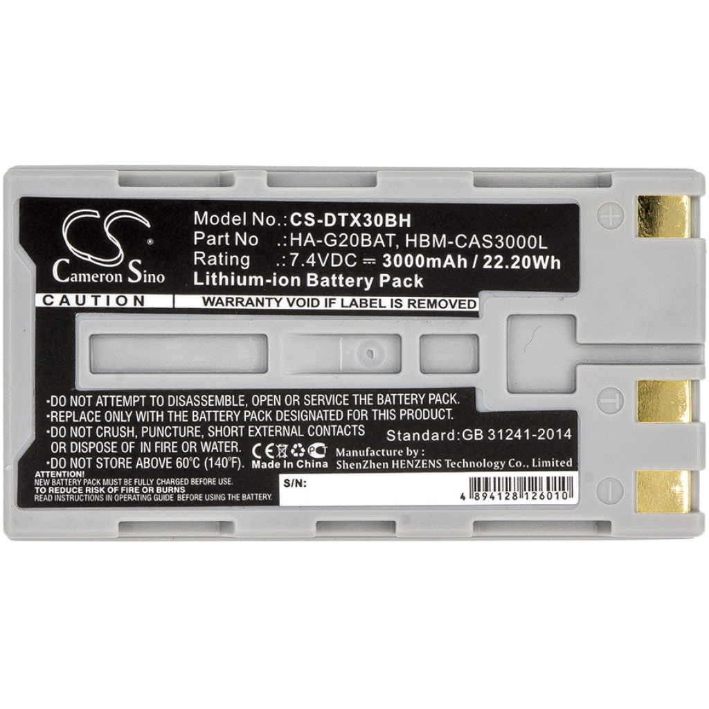 Code à barres, Scanner Batterie du scanner Casio DT-X30G