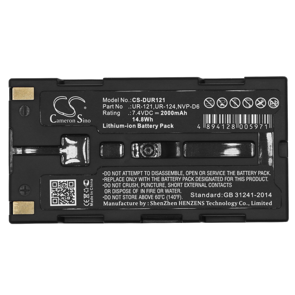 Batterie de l'appareil photo Sanyo CS-DUR121