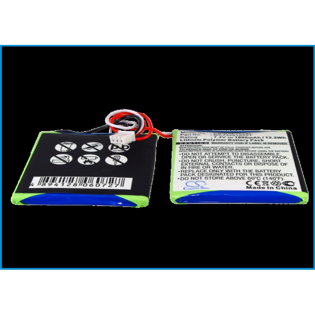 Compatible battery replacement for DUAL MC742819231