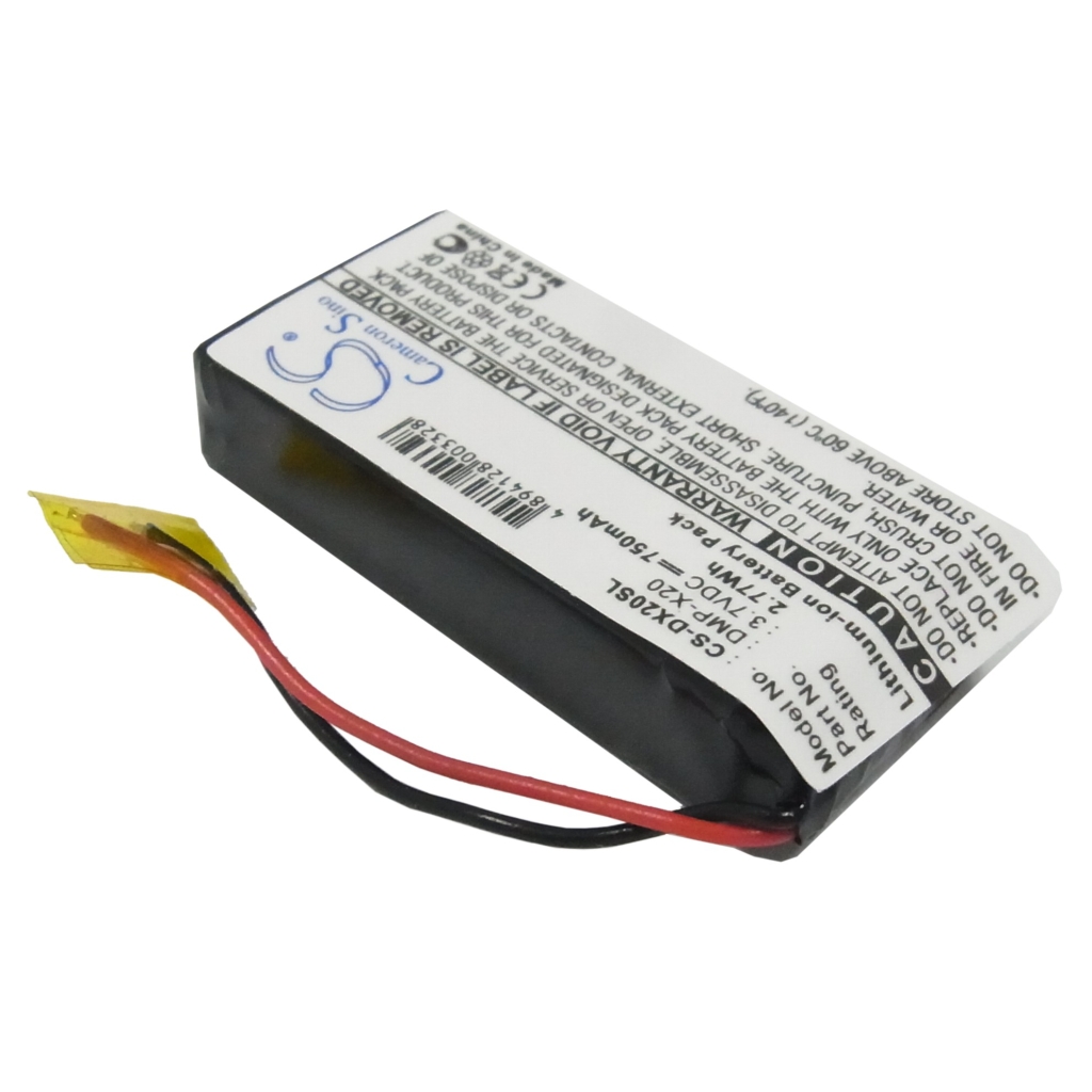 MP3, MP4, MP4, PMP Batterie Gateway CS-DX20SL