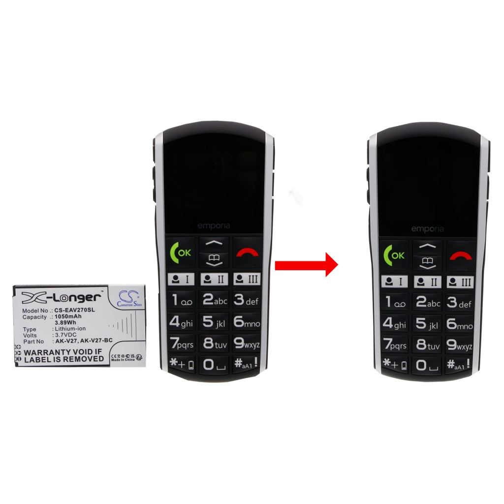 Mobile Phone Battery Emporia CS-EAV270SL