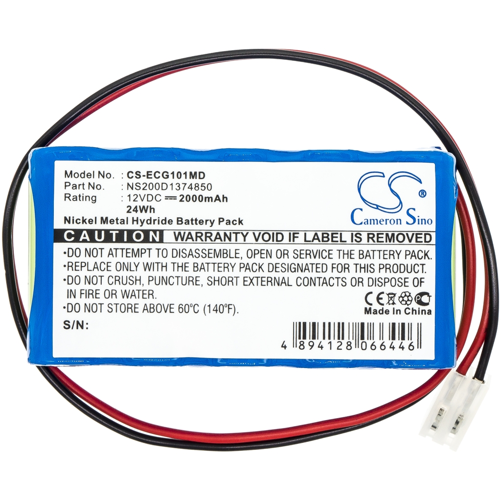 Compatible battery replacement for Biocare NS200D1374850