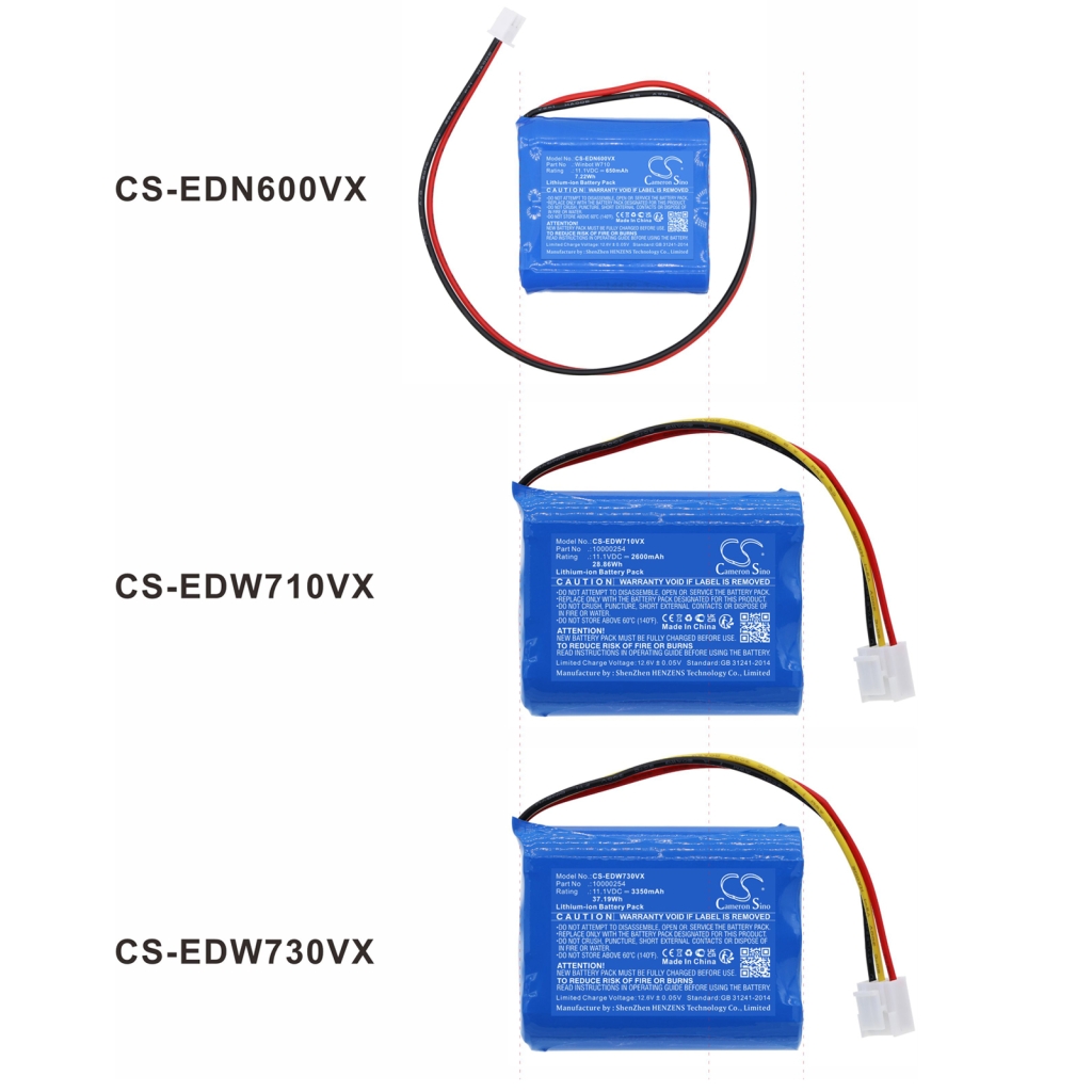 Compatible battery replacement for Ecovacs