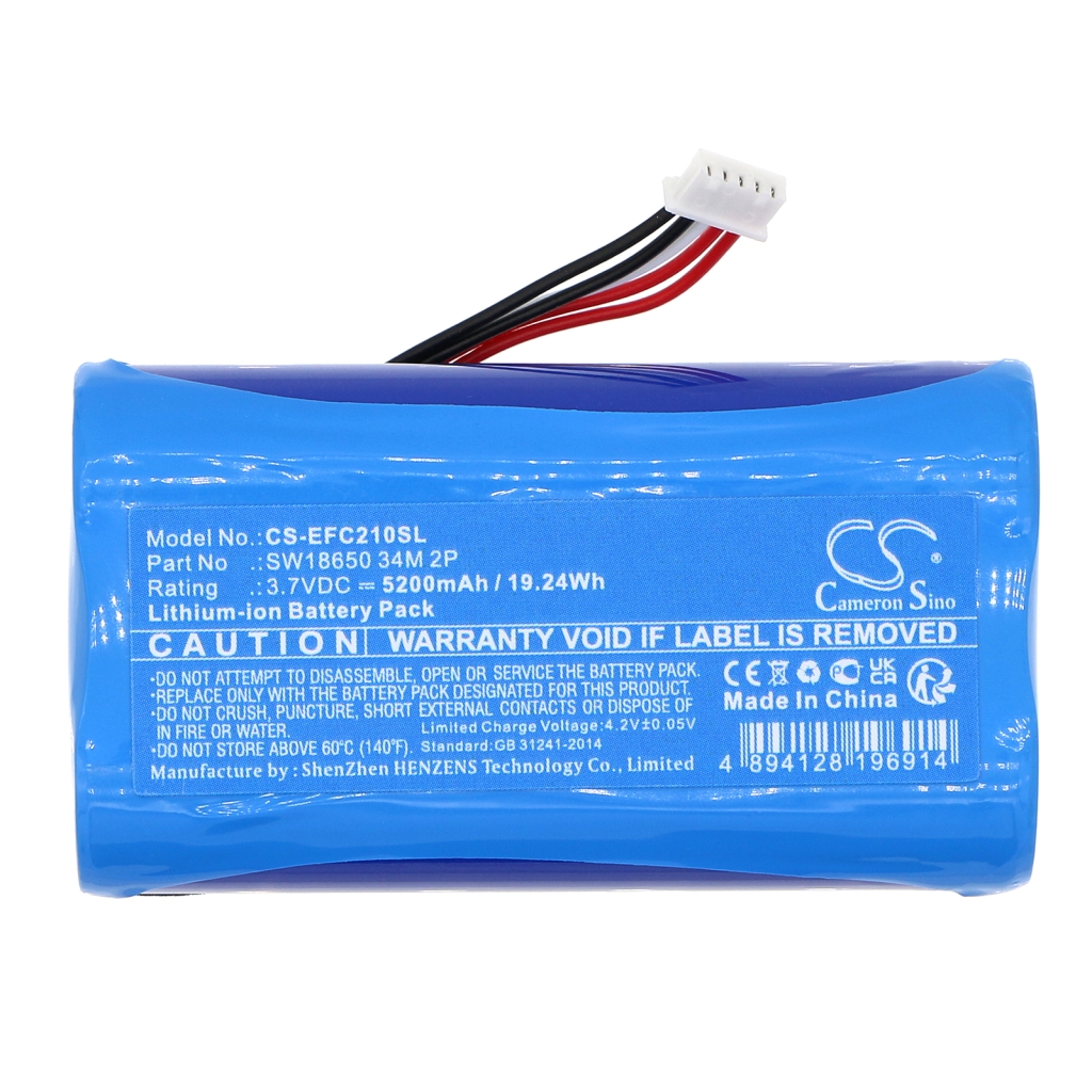 Compatible battery replacement for Eufy SW18650 34M 2P