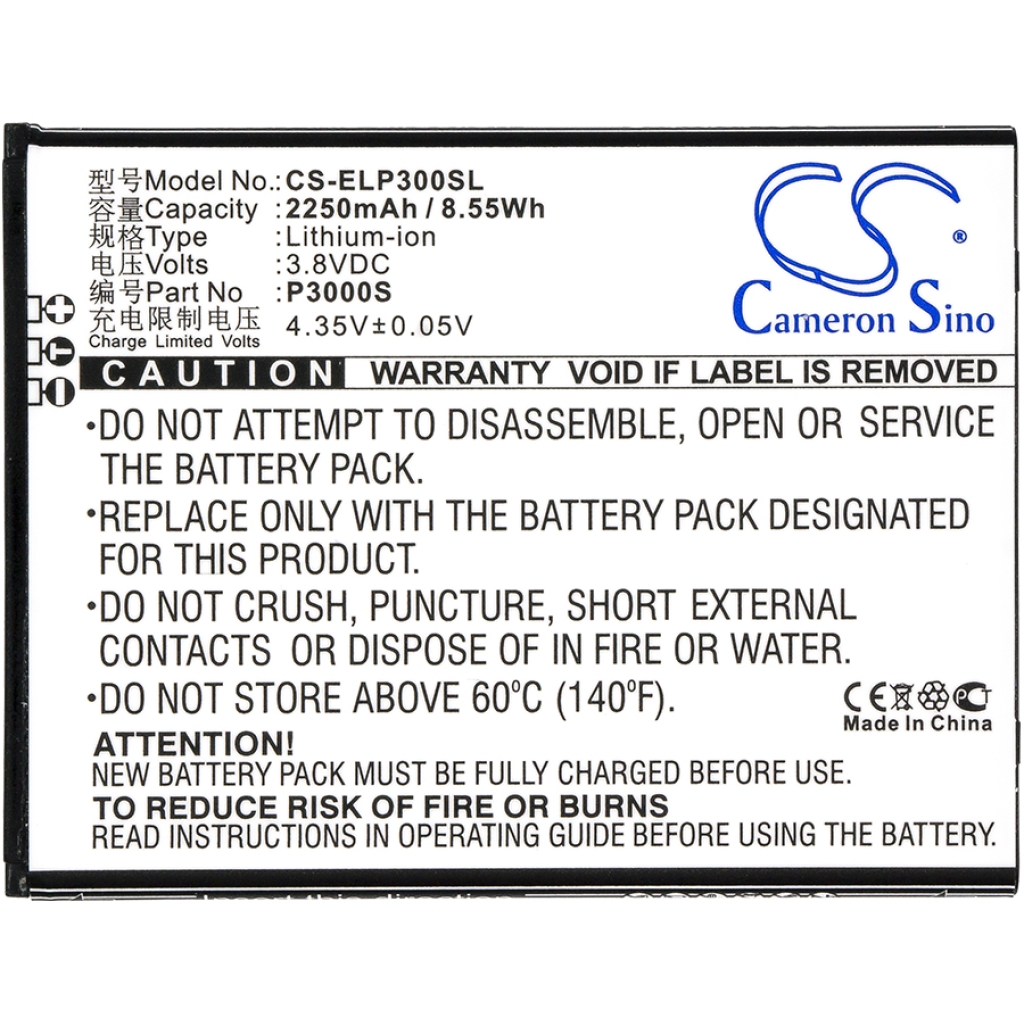 Compatible battery replacement for Elephone P3000S