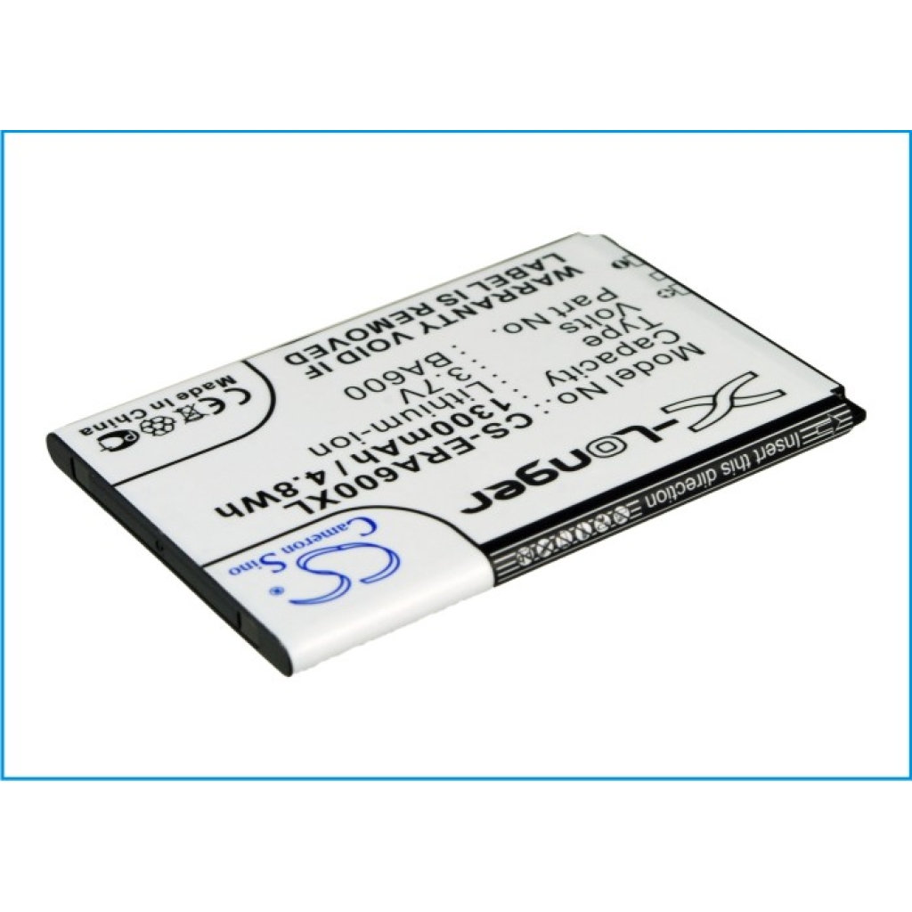 Compatible battery replacement for Sony Ericsson BA600