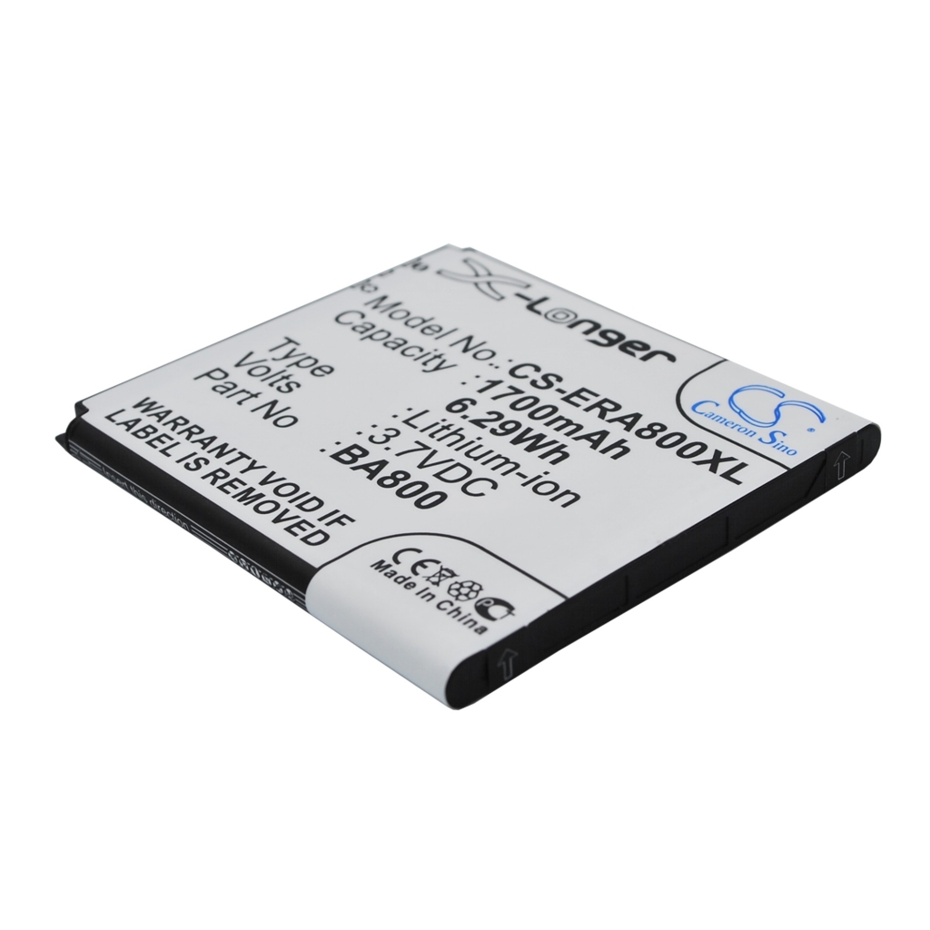 Compatible battery replacement for Sony Ericsson BA800