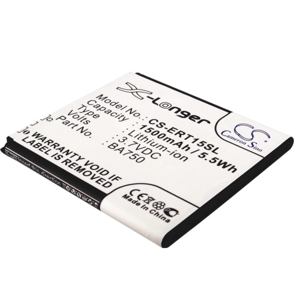 Compatible battery replacement for Sony Ericsson BA750