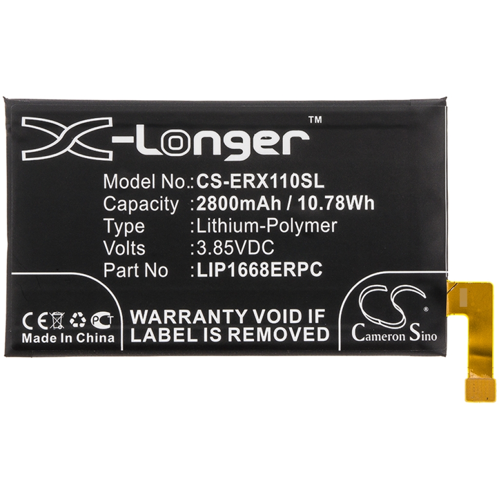 Compatible battery replacement for Sony LIP1668ERPC