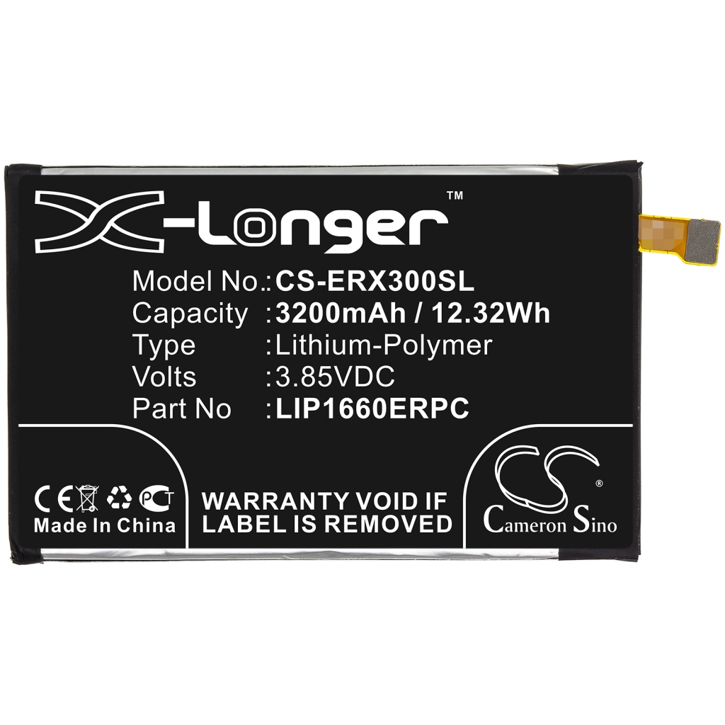 Remplacement de batterie compatible pour Sony LIP1660ERPC