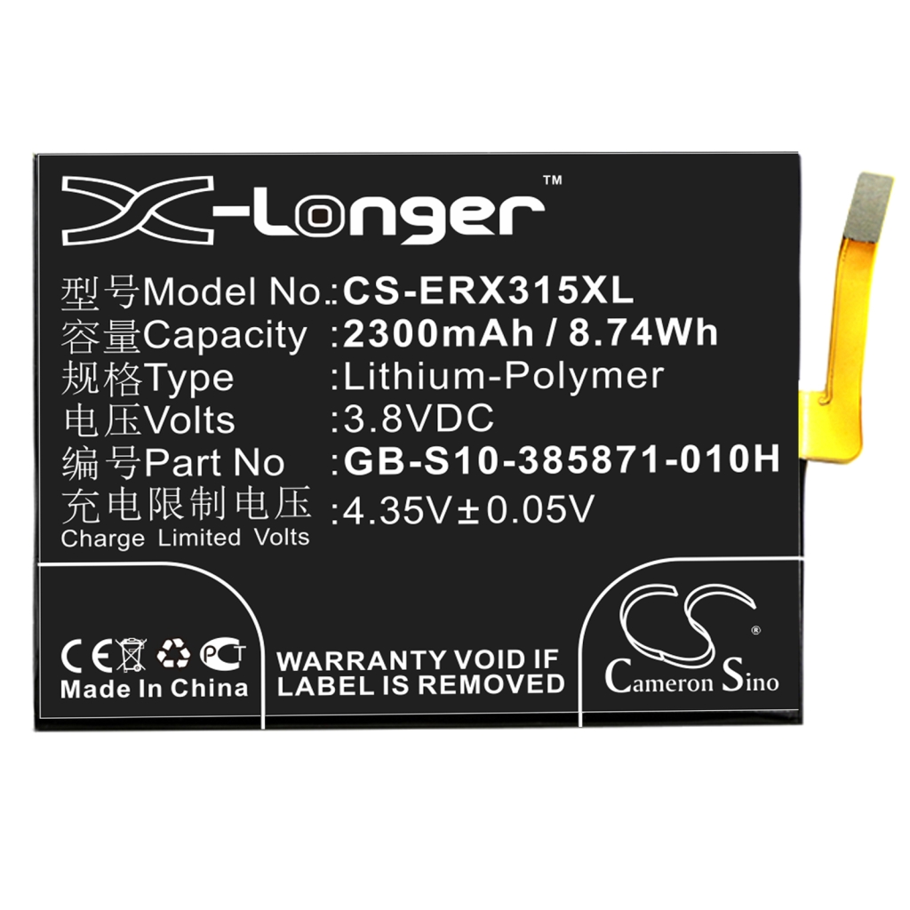 Batteries Remplace GB-S10-385871-010H