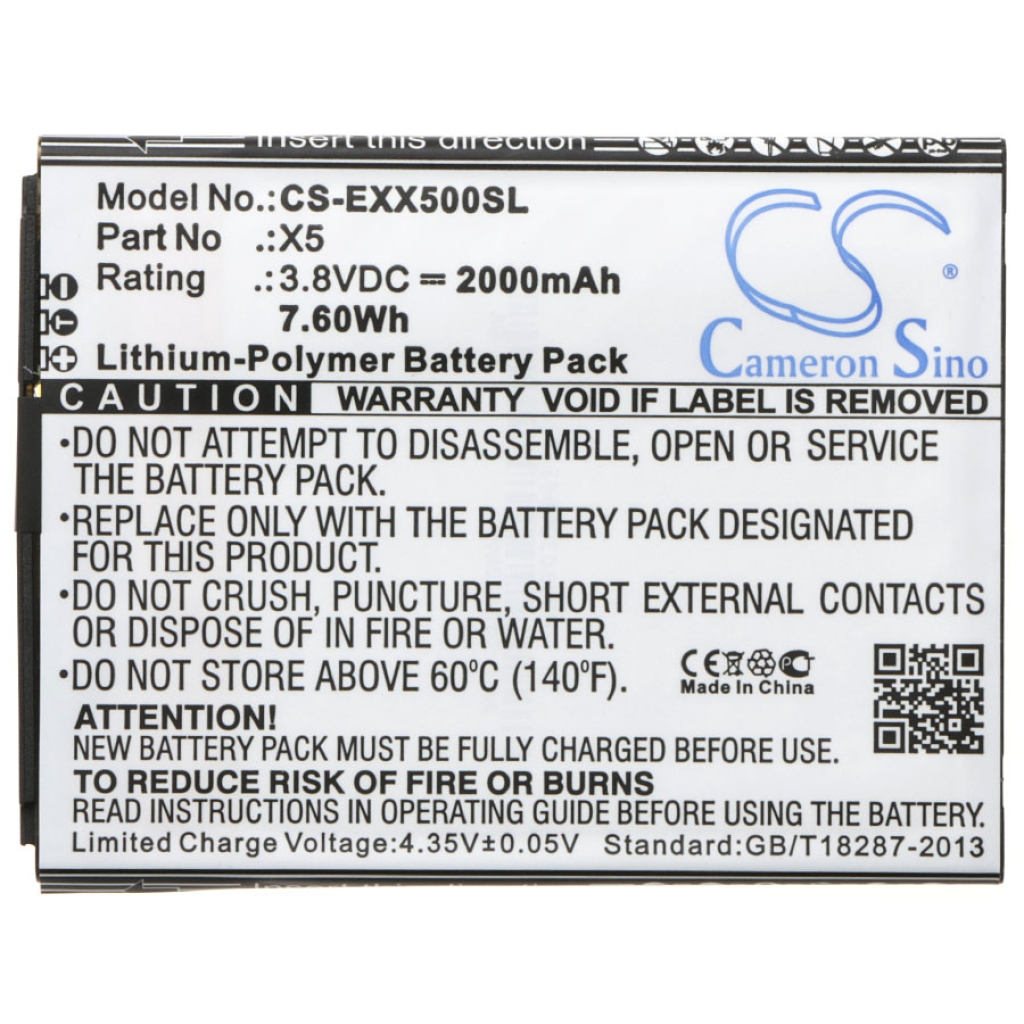 Compatible battery replacement for Explay X5