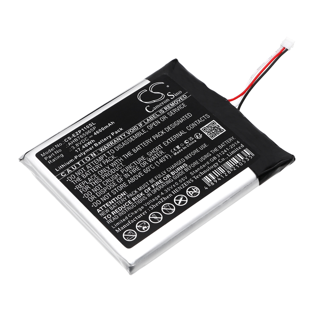 Remplacement de batterie compatible pour Ezviz AHB765965P