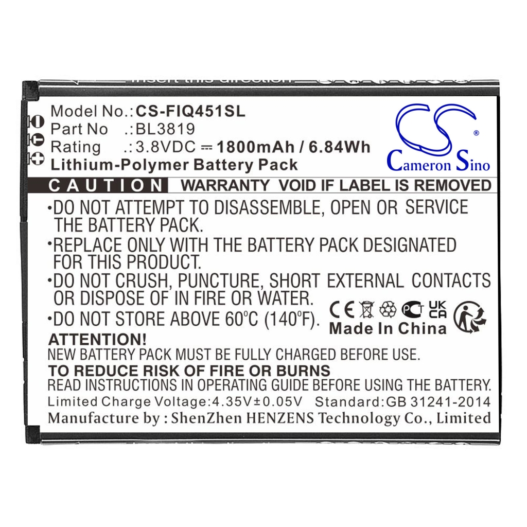 Batteries Remplace BL3819