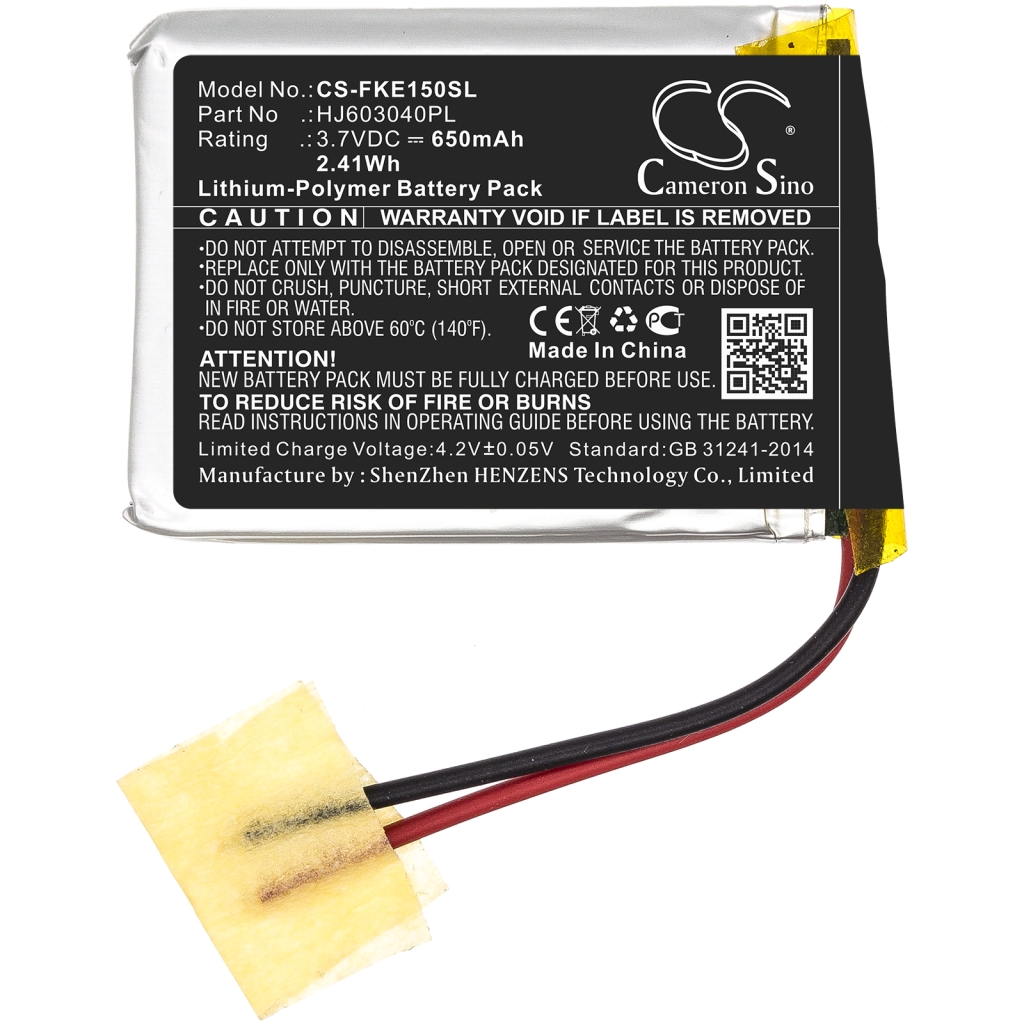 Compatible battery replacement for Fluke HJ603040PL