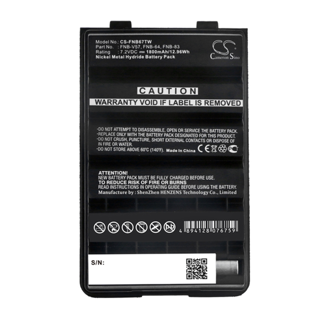 Batteries Remplace FNB-V57