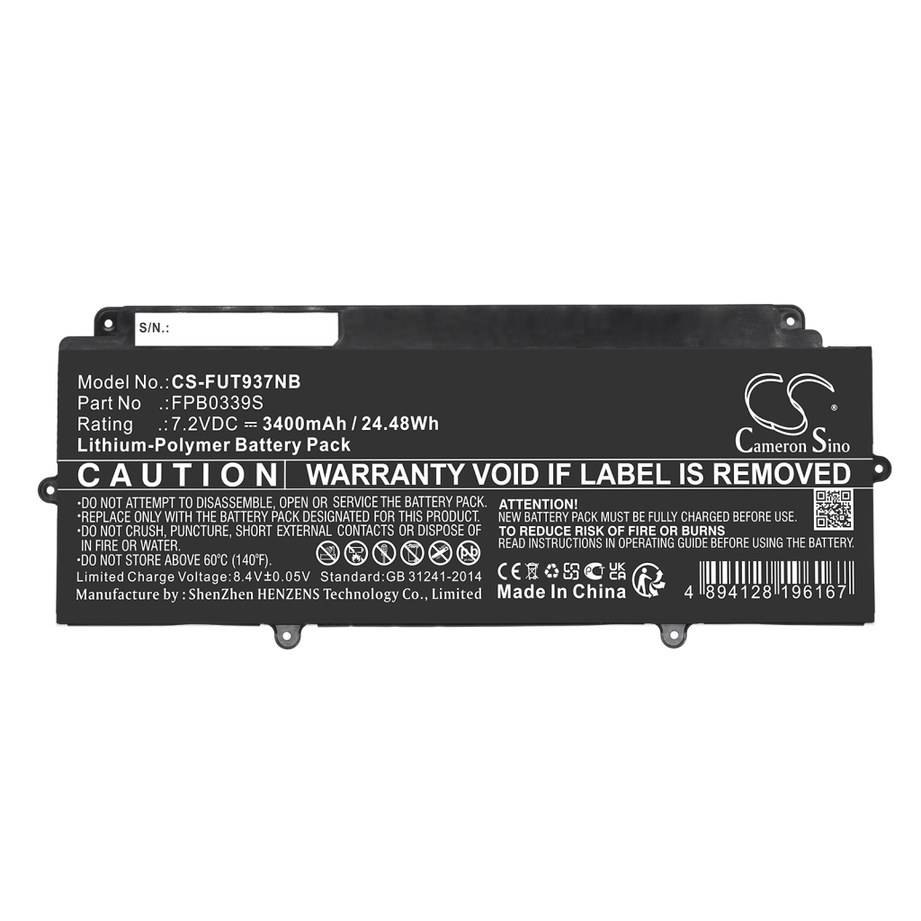 Batterie pour ordinateur portable Fujitsu CS-FUT937NB