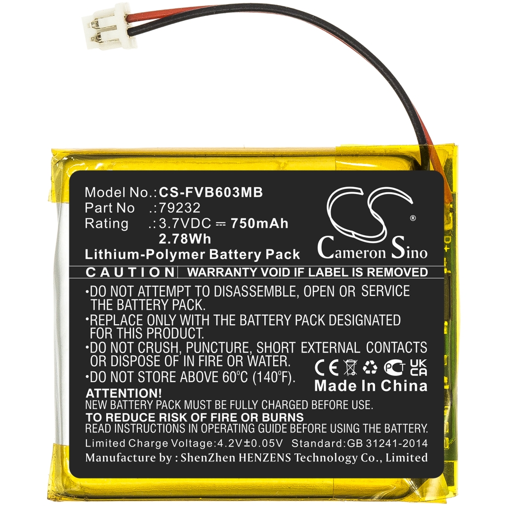 Compatible battery replacement for Floureon 79232