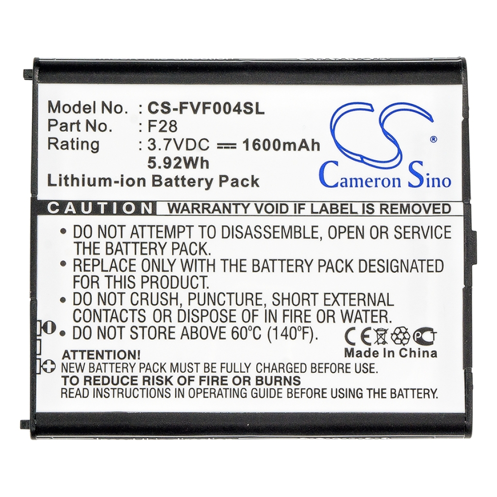 Compatible battery replacement for FUJITSU F28