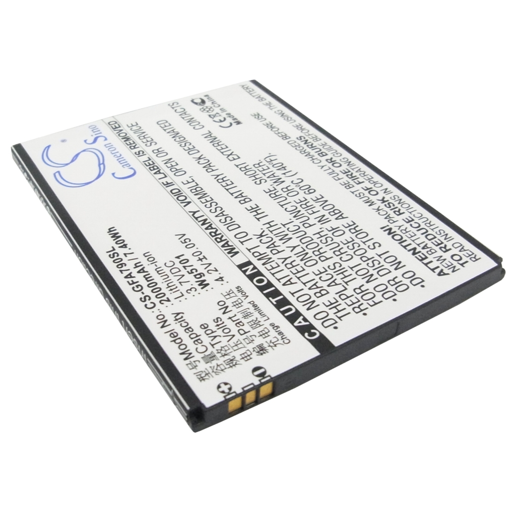 Remplacement de batterie compatible pour GFive WG5701