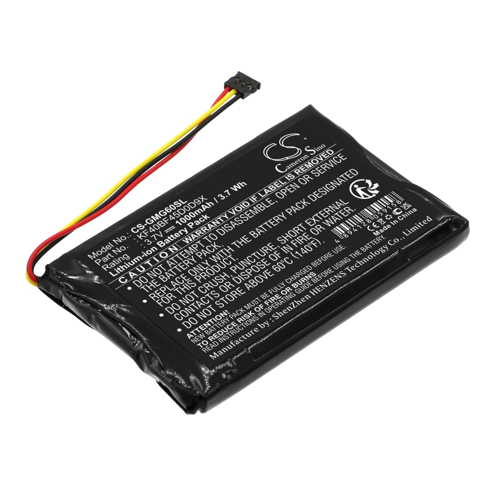 Compatible battery replacement for Garmin KF40BF45D0D9X