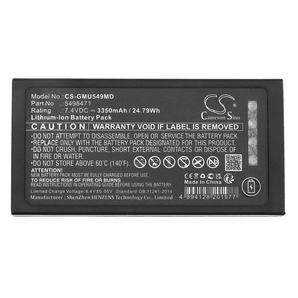 Compatible battery replacement for GE 5498471