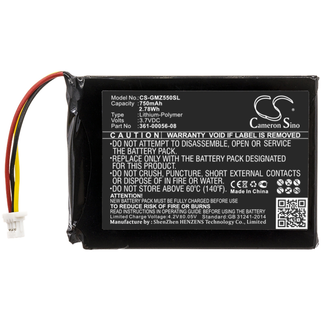 GPS, Batterie de navigation Garmin CS-GMZ550SL