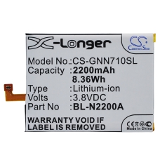 Remplacement de batterie compatible pour GIONEE BL-N2200A