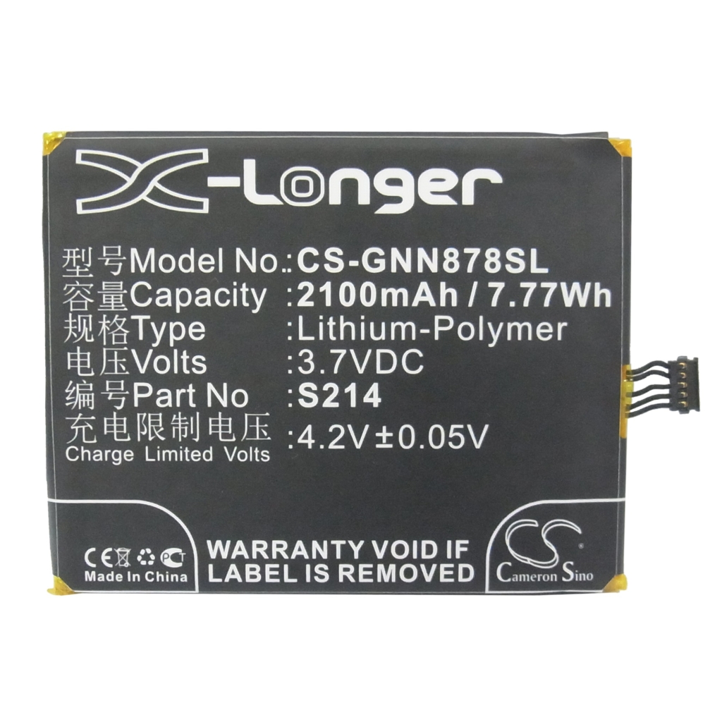 Compatible battery replacement for GIONEE S214