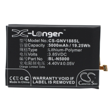 Remplacement de batterie compatible pour GIONEE BL-N5000