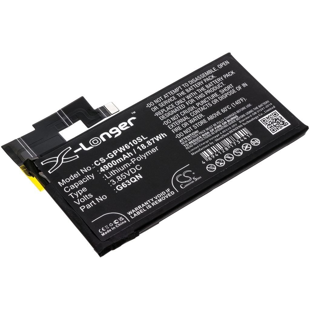 Compatible battery replacement for Google G63QN