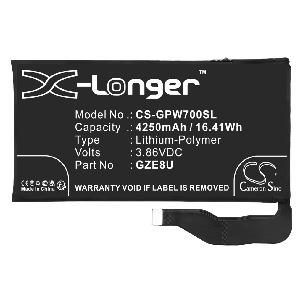 Compatible battery replacement for Google GZE8U