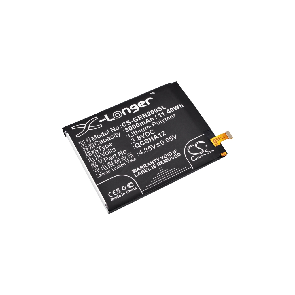 Compatible battery replacement for Green orange QCSHA12