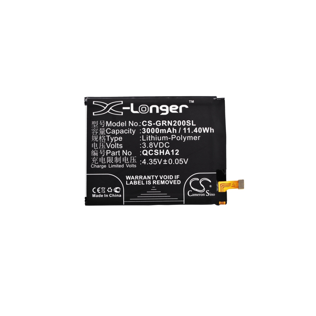 Compatible battery replacement for Green orange QCSHA12