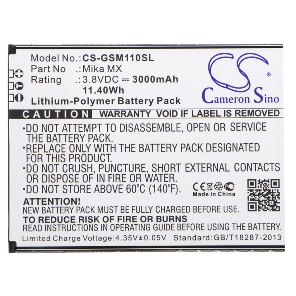 Mobile Phone Battery GSmart CS-GSM110SL