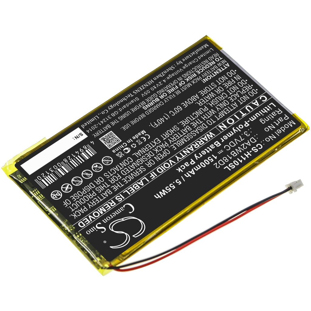 Compatible battery replacement for Iriver DA2WB18D2