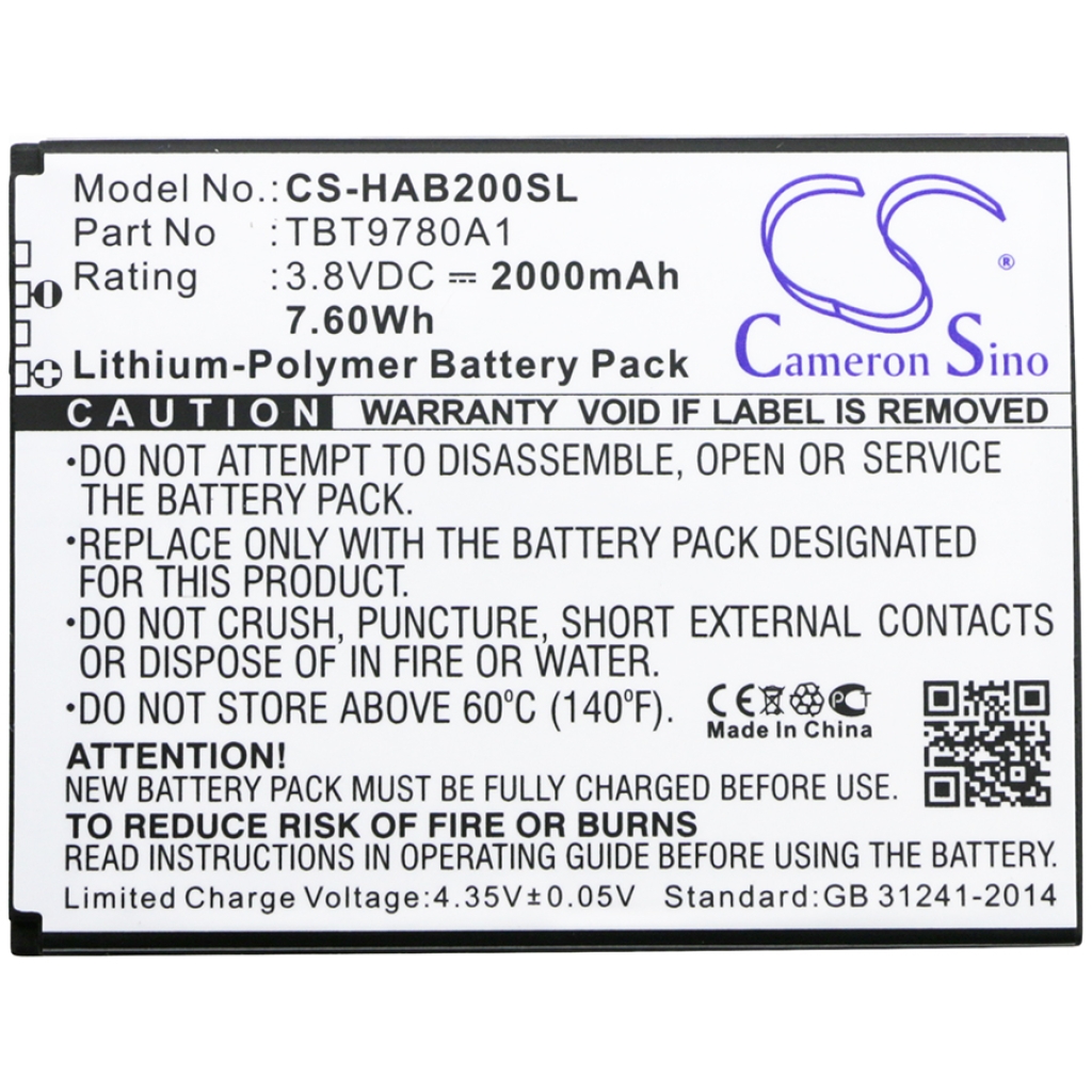 Mobile Phone Battery Highscreen CS-HAB200SL