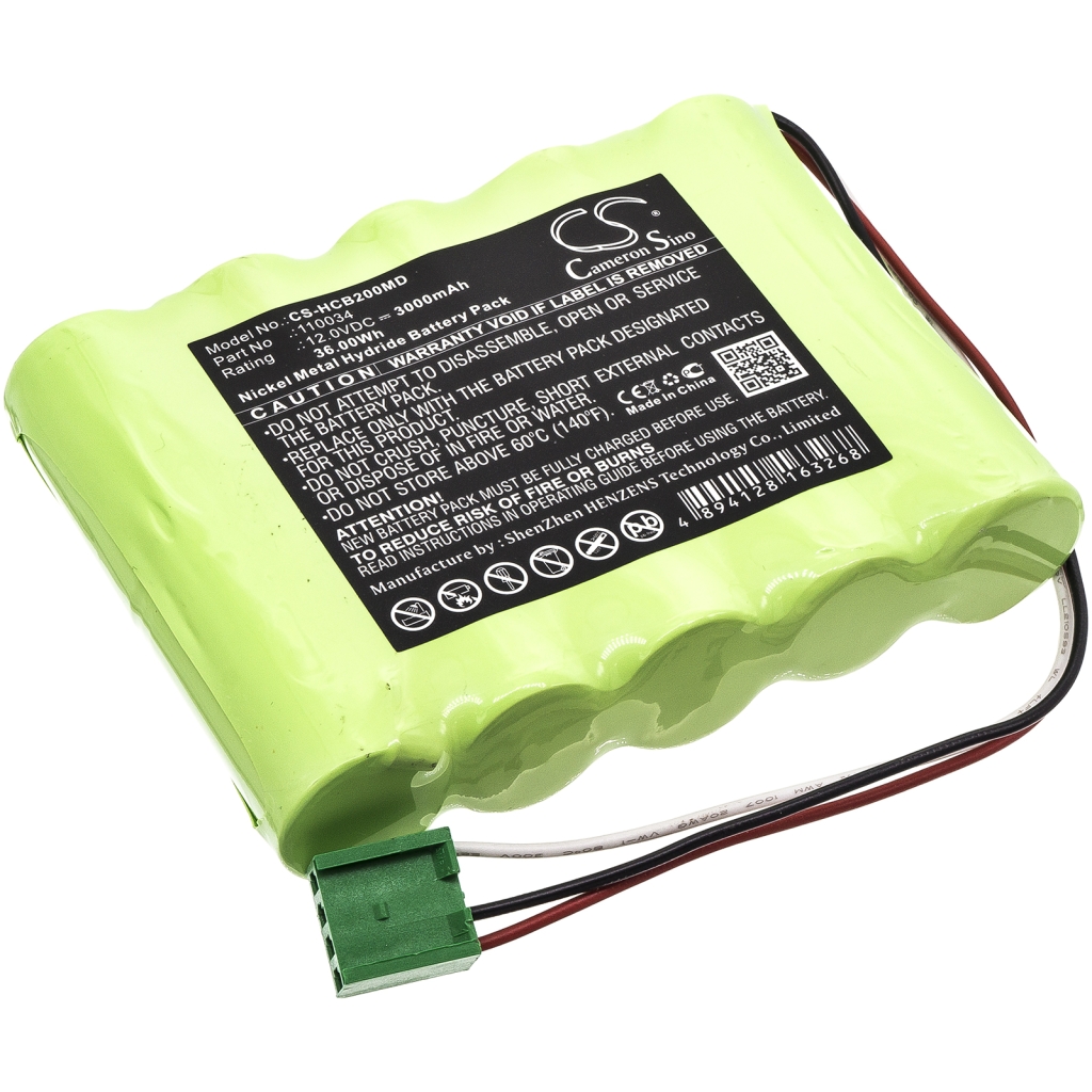 Compatible battery replacement for Hellige 110034