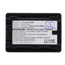 Remplacement de batterie compatible pour Panasonic  VW-VBT190