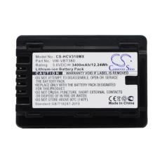 Remplacement de batterie compatible pour Panasonic  VW-VBT190