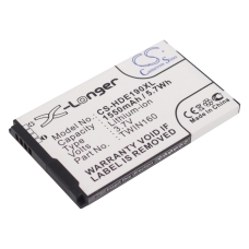 Compatible battery replacement for HTC 35H00121-05M,BA S380,TWIN160